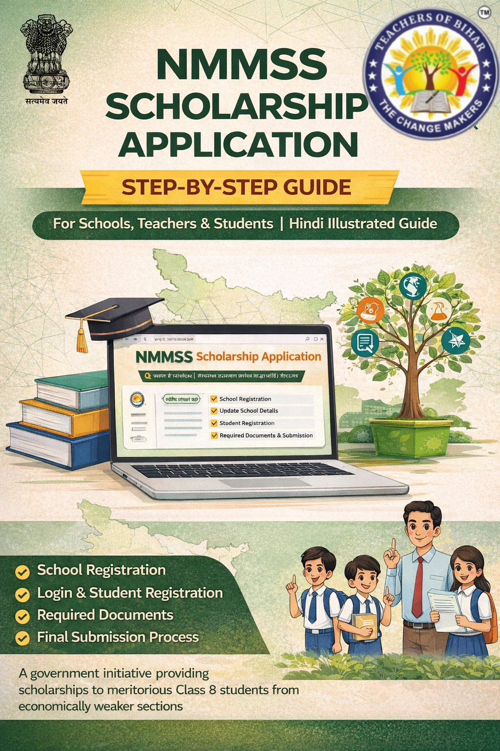 राष्ट्रीय आय सह मेधा छात्रवृत्ति योजना (NMMSS) - पूर्ण चरणबद्ध मार्गदर्शिका