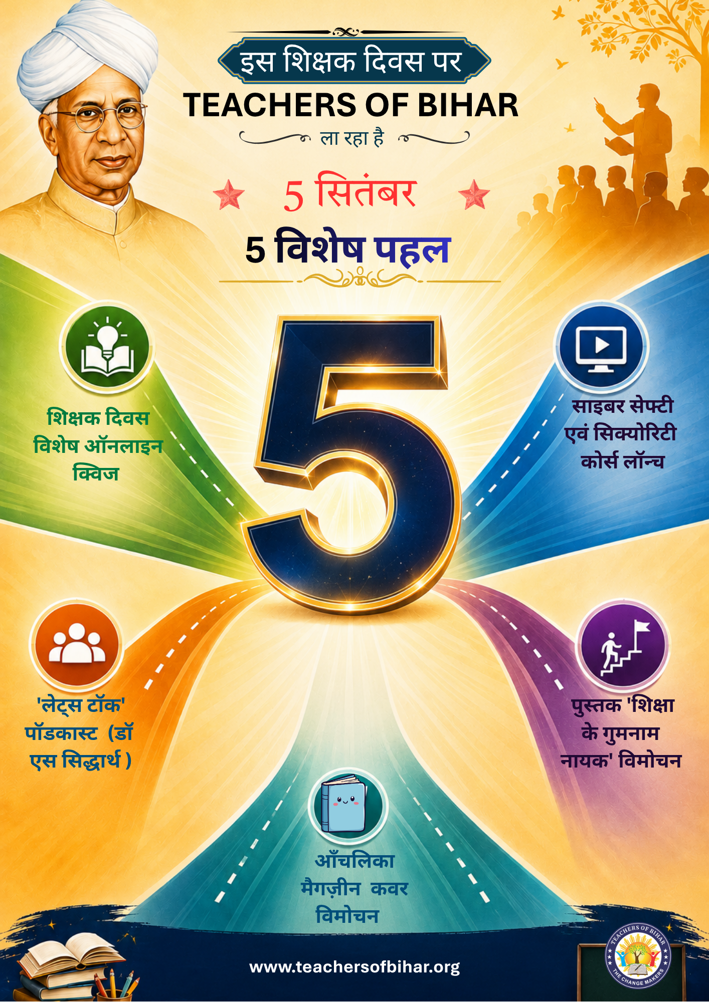 Click to view 5 सितंबर को शिक्षा और शिक्षकों के नाम 5 विशेष पहल